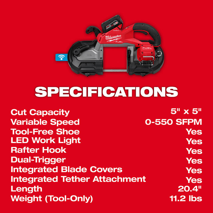 Milwaukee M18 FUEL™ Dual Trigger Deep Cut Band Saw Kit