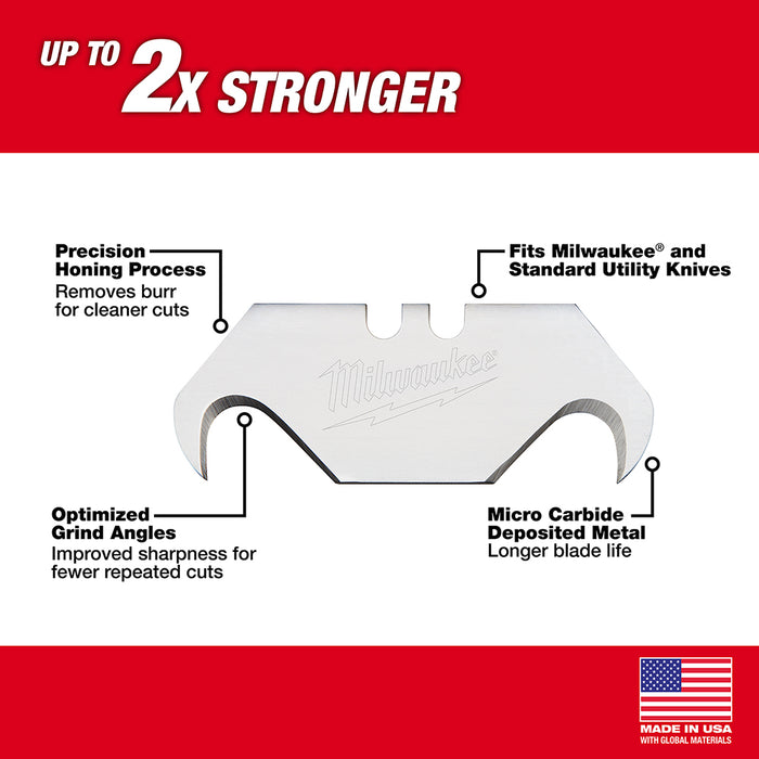Milwaukee 5PK Hook Utility Knife Blade