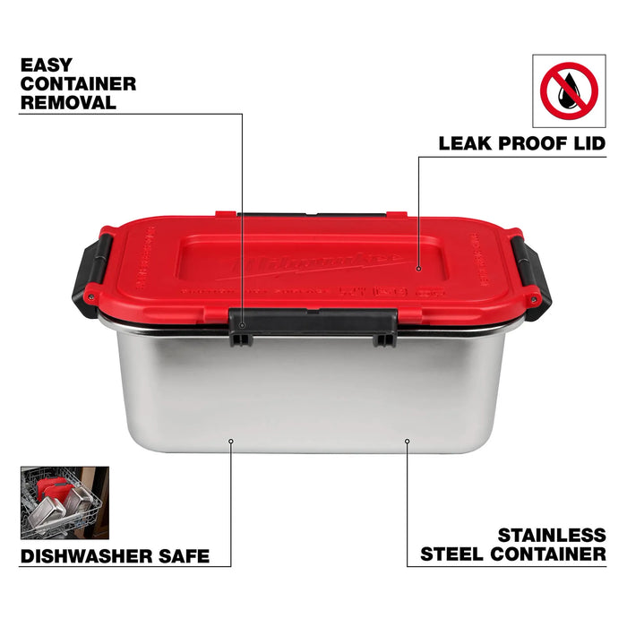 Milwaukee Stainless Steel Container For M18 Jobsite Lunch Warmer