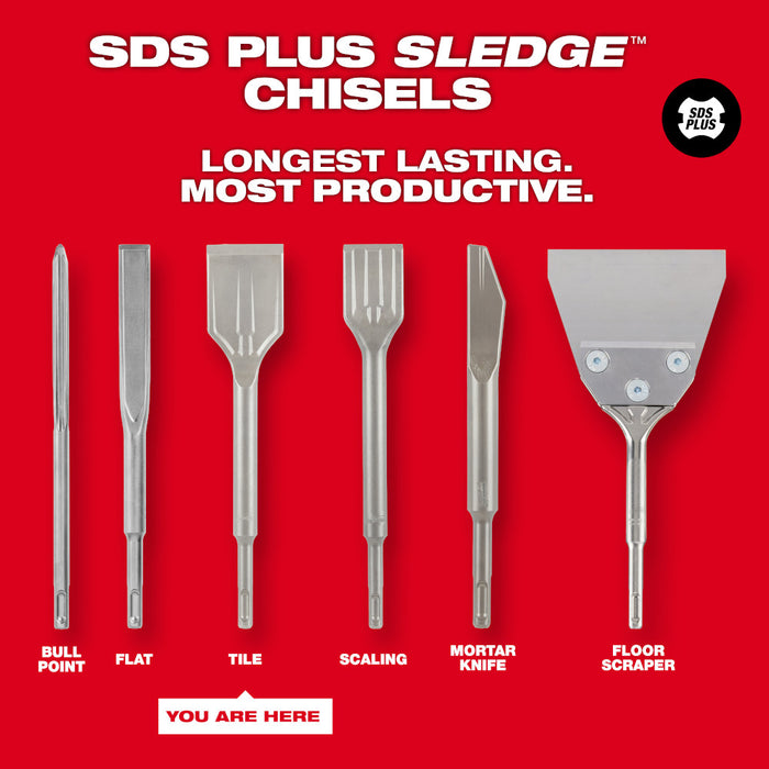 Milwaukee SLEDGE™ SDS Plus Tile Chisel - 1-7/8" x 9-1/2"