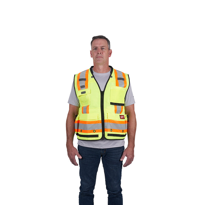 Milwaukee Class 2 Surveyor's High Visibility Safety Vest Yellow