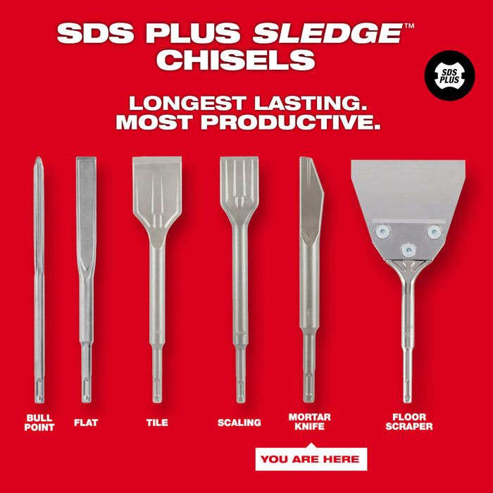 Milwaukee SDS Plus SLEDGE™ Mortar Knife