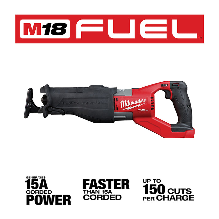 Milwaukee M18 FUEL Cordless SUPER SAWZALL Reciprocating Saw  - Tool Only