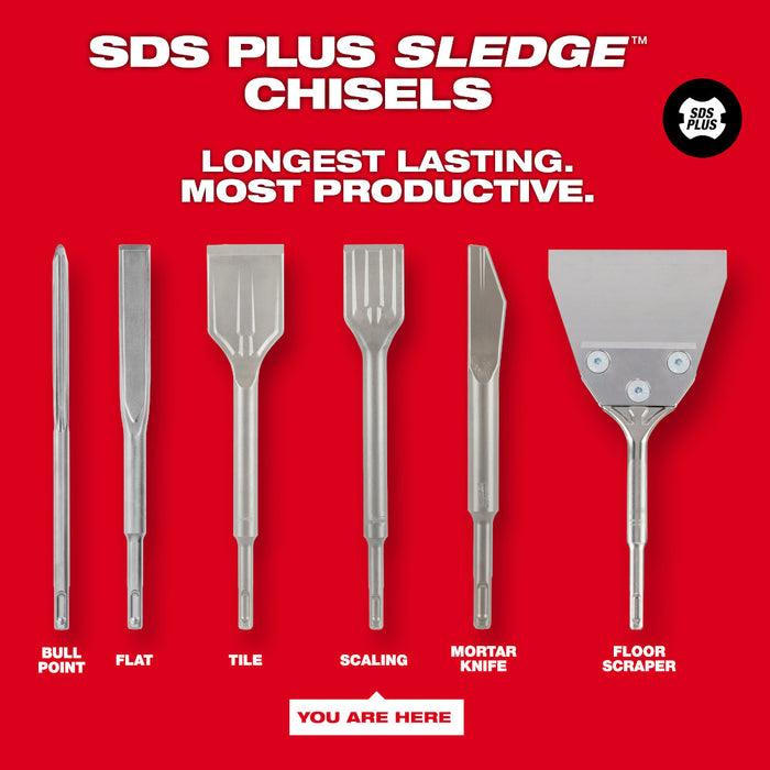 Milwaukee SDS Plus SLEDGE™ Scaling Chisel