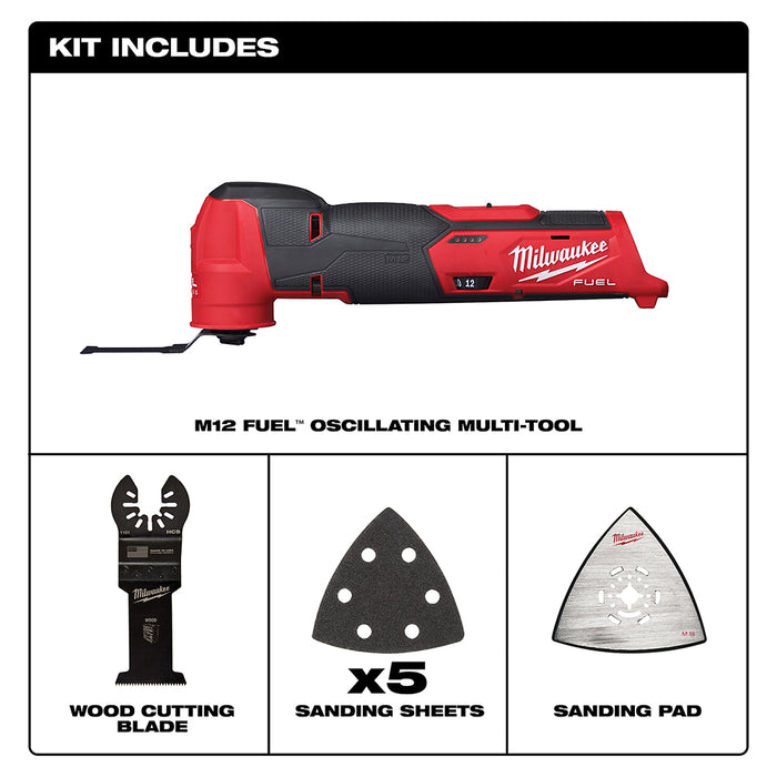 Milwaukee M12 FUEL Cordless Oscillating Multi-Tool  - Tool Only