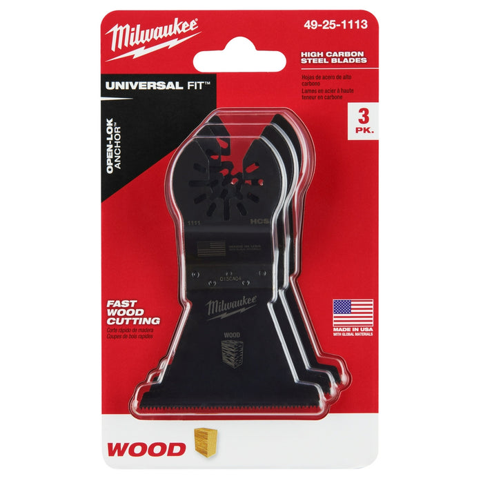 Milwaukee OPEN-LOK HCS Multi-Tool Wood Blades