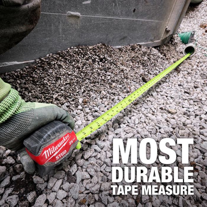 Milwaukee 25ft STUD Tape Measure (Engineer's Scale)