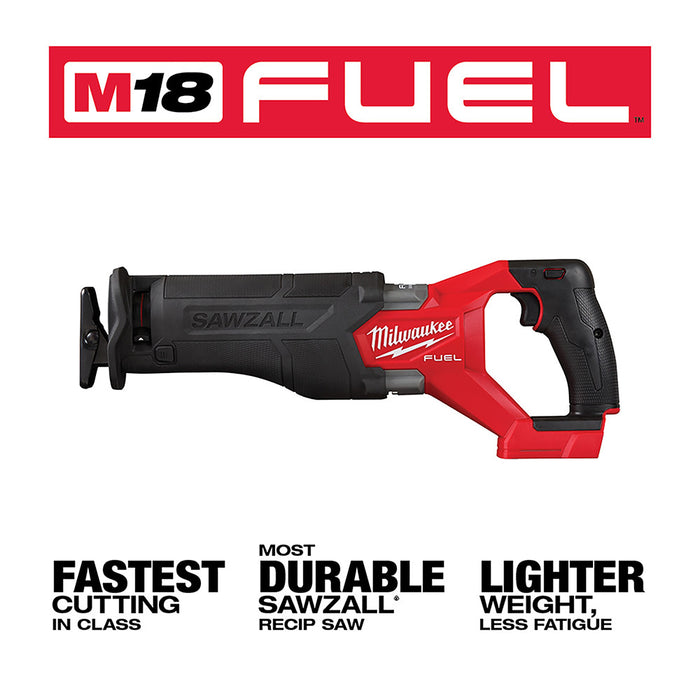 Milwaukee M18 FUEL Cordless SAWZALL Reciprocating Saw - Tool Only