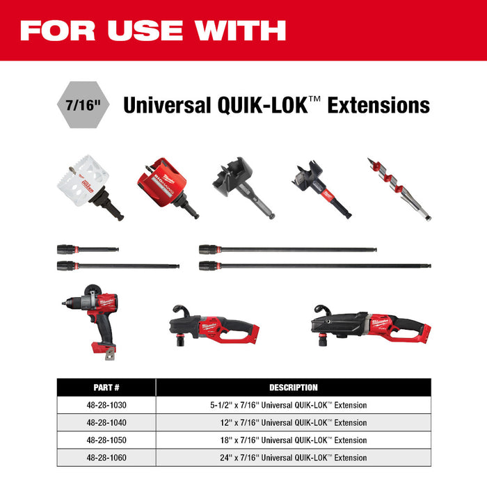 Milwaukee Universal QUIK-LOK Extension