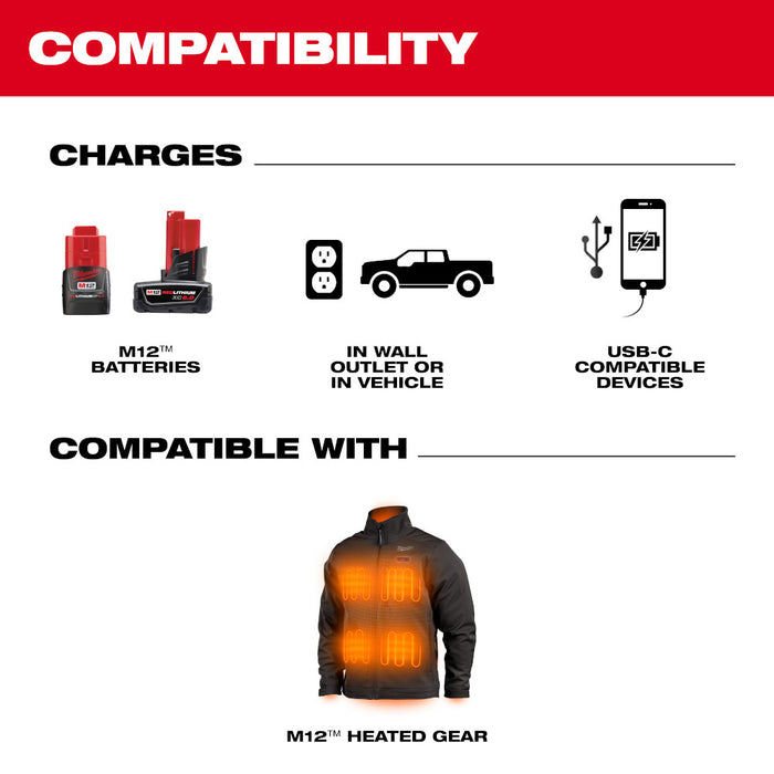 Milwaukee M12™ TOP-OFF™ Power Supply and Charger