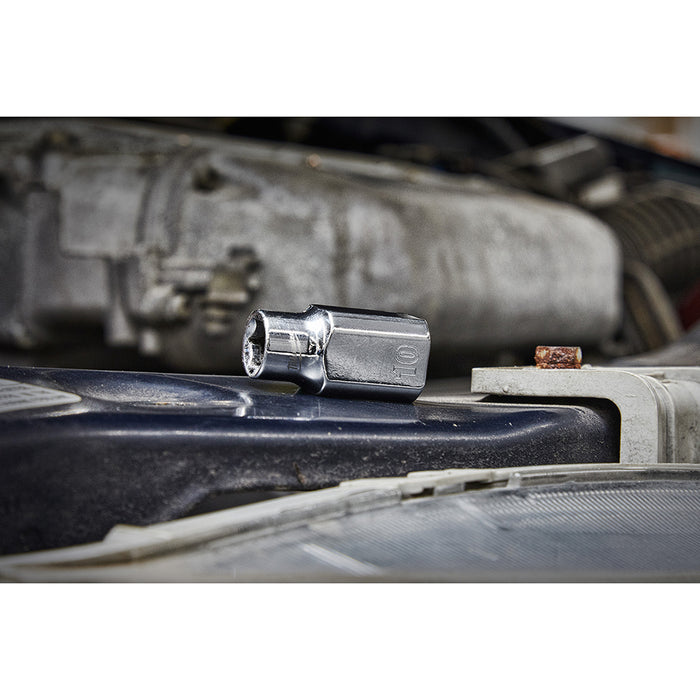 Milwaukee 10 pc. 3/8" Metric Chrome Sockets w/ FOUR FLAT Sides