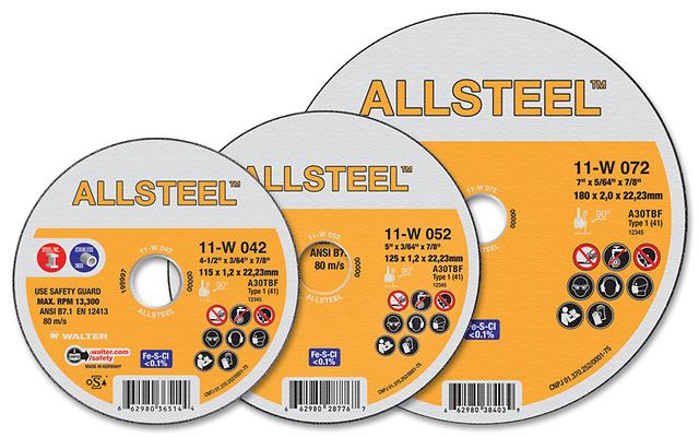 Walter ALLSTEEL™ Cut-Off Wheel - 4-1/2" x 3/64" x 7/8"