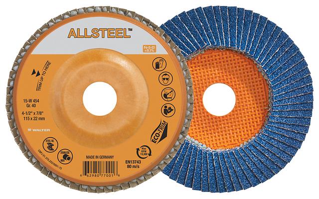 Walter ALLSTEEL™ Industrial Grade Flap Disc