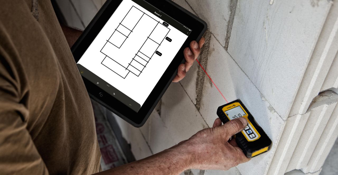 Stabila LD250BT 165ft Bluetooth Laser Distance Measurer