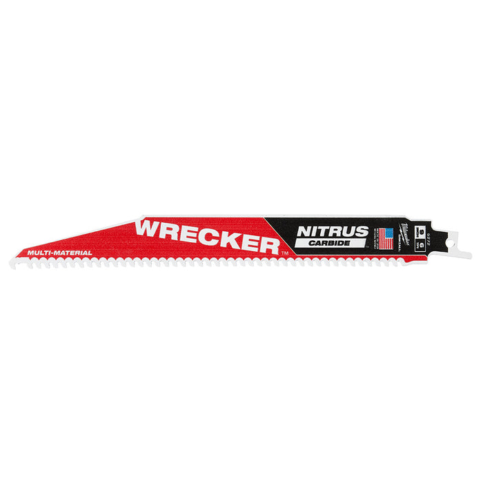 Milwaukee SAWZALL® The WRECKER with NITRUS CARBIDE Blade (5PK) - 9"