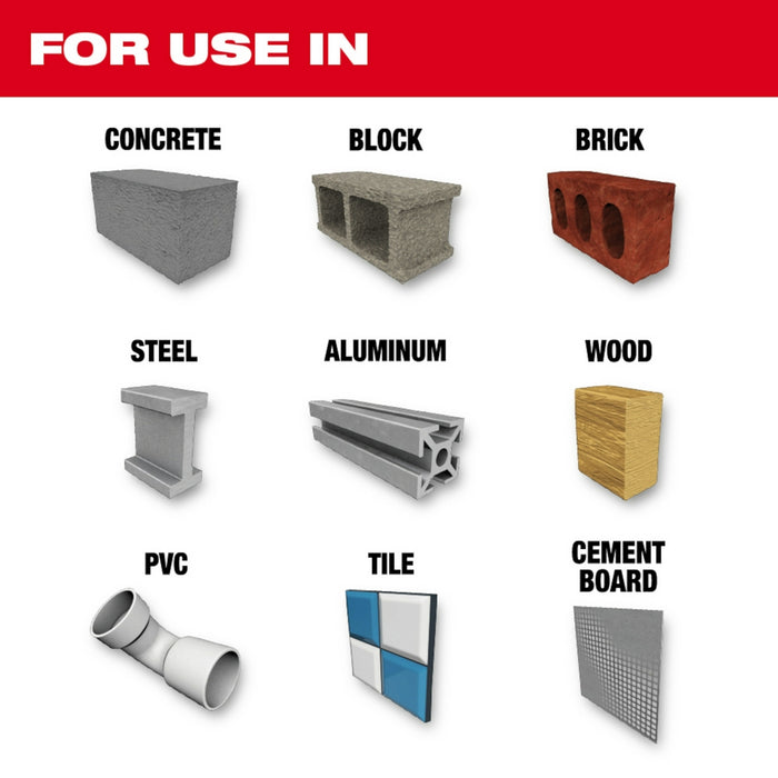 Milwaukee 7PC SHOCKWAVE Impact Duty Carbide Multi-Material Drill Bit Kit