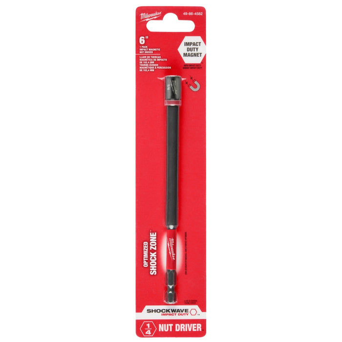 Milwaukee SHOCKWAVE Impact Duty 6" Magnetic Nut Drivers