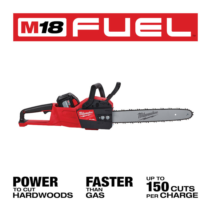 Milwaukee M18 FUEL Cordless 16" Chainsaw Kit