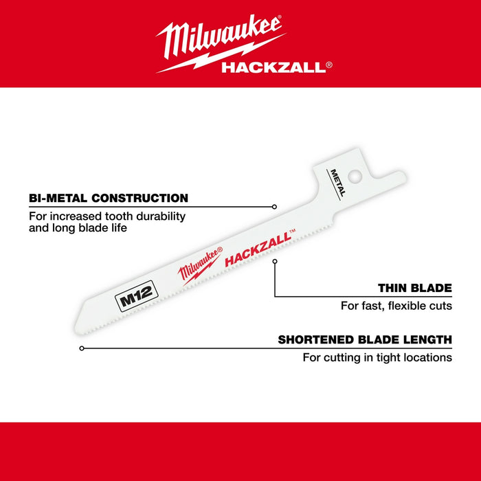 Milwaukee M12 HACKZALL® Bi-Metal Blades