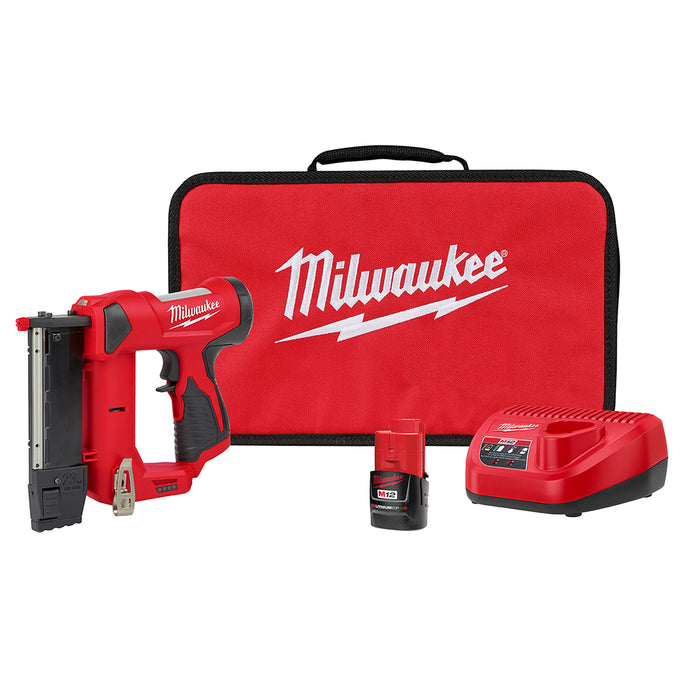 Milwaukee M12 Cordless 23 Gauge Pin Nailer Kit