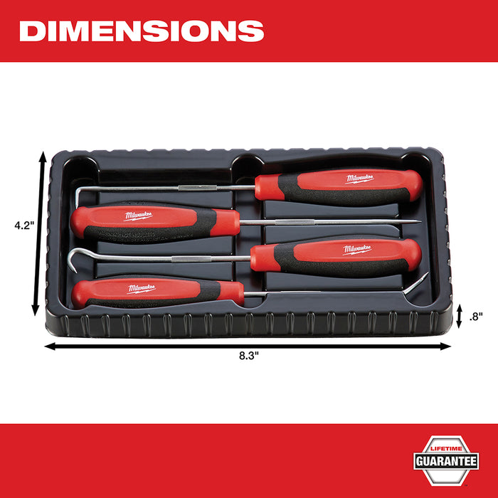 Milwaukee 4PC Hook & Pick Set