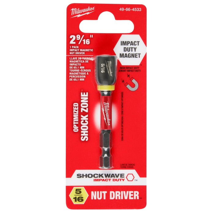 Milwaukee SHOCKWAVE Impact Duty 2-9/16" Magnetic Nut Drivers