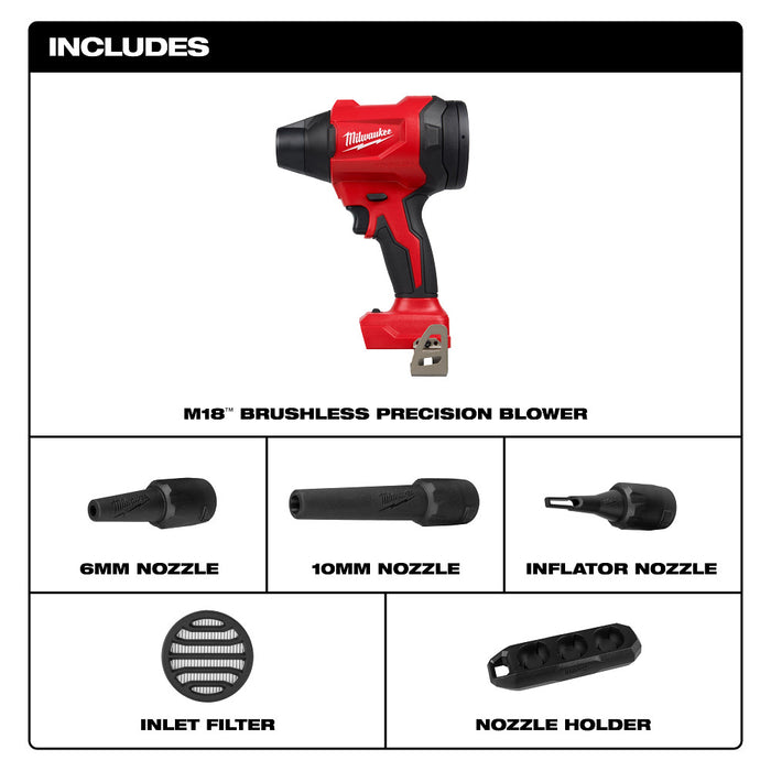 Milwaukee M18 Brushless Precision Blower - Tool Only