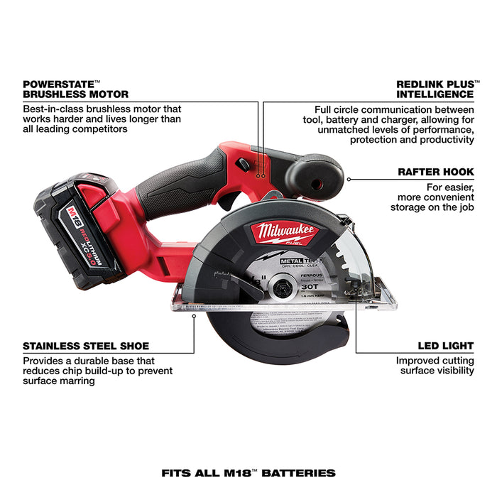 Milwaukee M18 FUEL™ 5-3/8" Metal Circular Saw