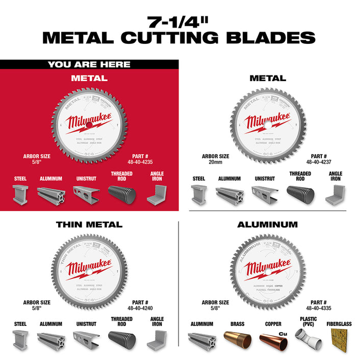 Milwaukee 48T Metal Cutting Circular Saw Blade