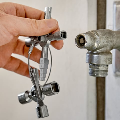 Knipex TwinKey Control Cabinet Key For All Standard Cabinets & Shut-Off Systems