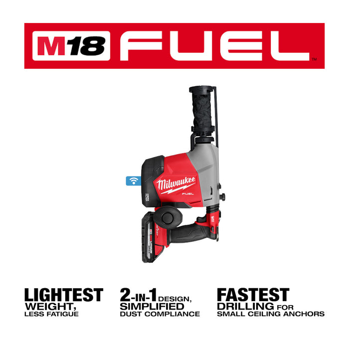 Milwaukee M18 FUEL™ Overhead Rotary Hammer w/ Integrated Dust Extraction