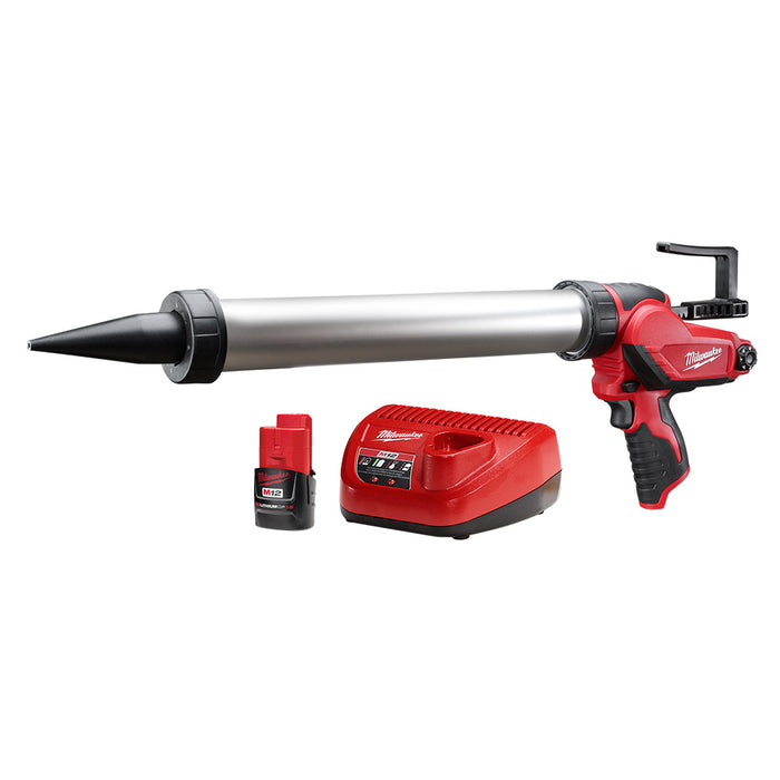 Milwaukee M12 20 oz. Aluminum Barrel Sausage Caulk Gun Kit
