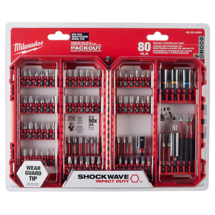 Milwaukee SHOCKWAVE 80-Piece Impact Duty Driver Bit Set