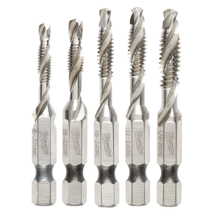 Milwaukee SHOCKWAVE™ 5 pc. SAE Impact Drill Tap Set