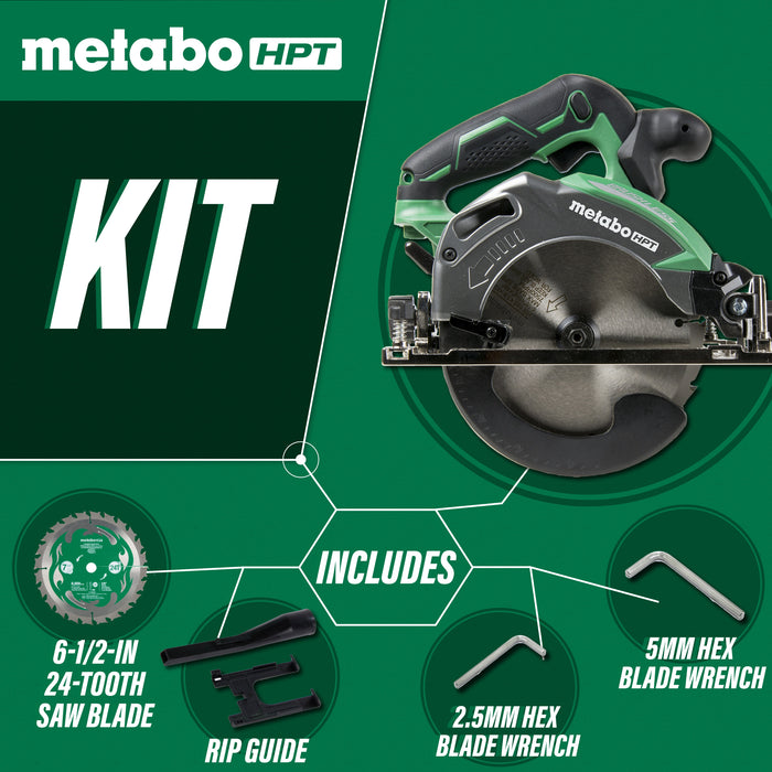 Metabo 18V Brushless 6-1/2" Deep Cut Cordless Circular Saw - Tool Only