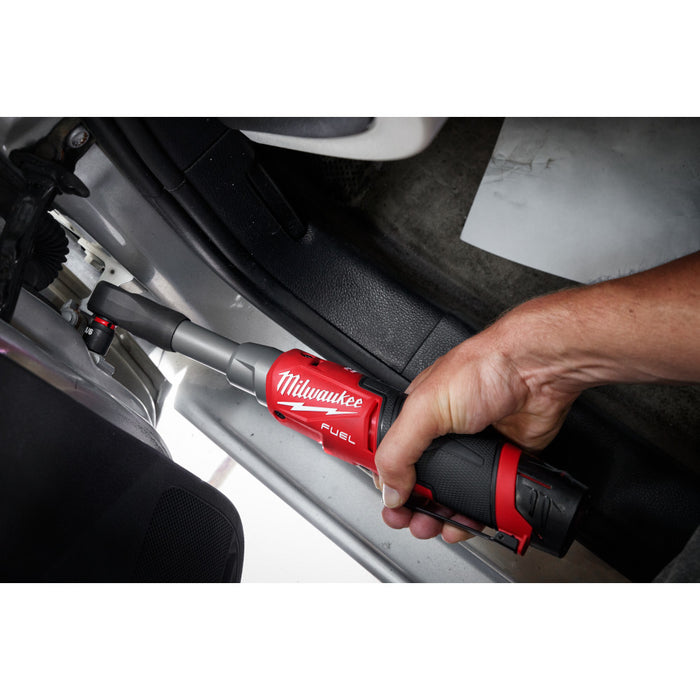 Milwaukee M12 FUEL 1/4" Extended Reach High Speed Ratchet - Tool Only