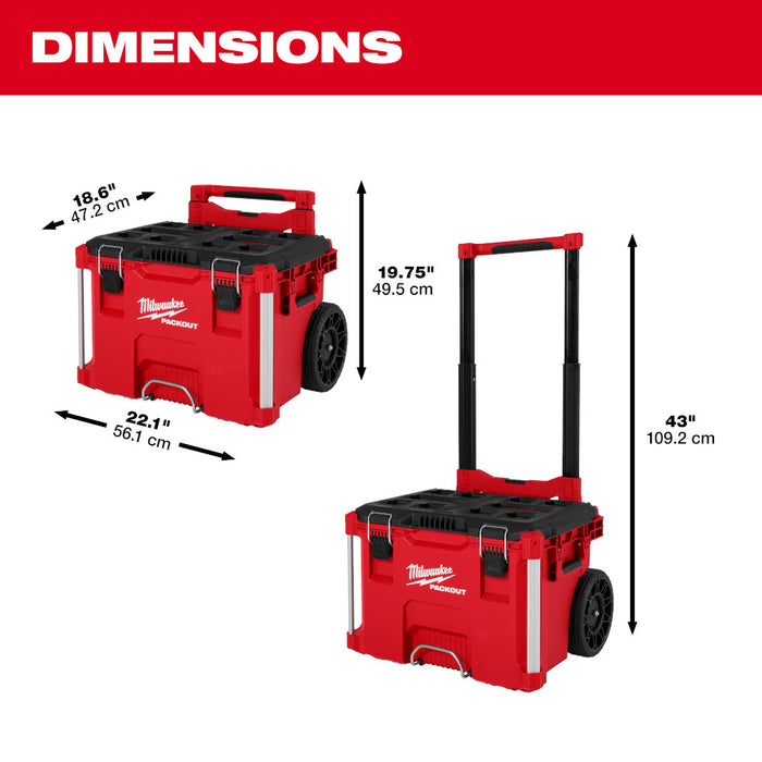 Milwaukee Low-Profile Handle For PACKOUT™ Rolling Tool Box