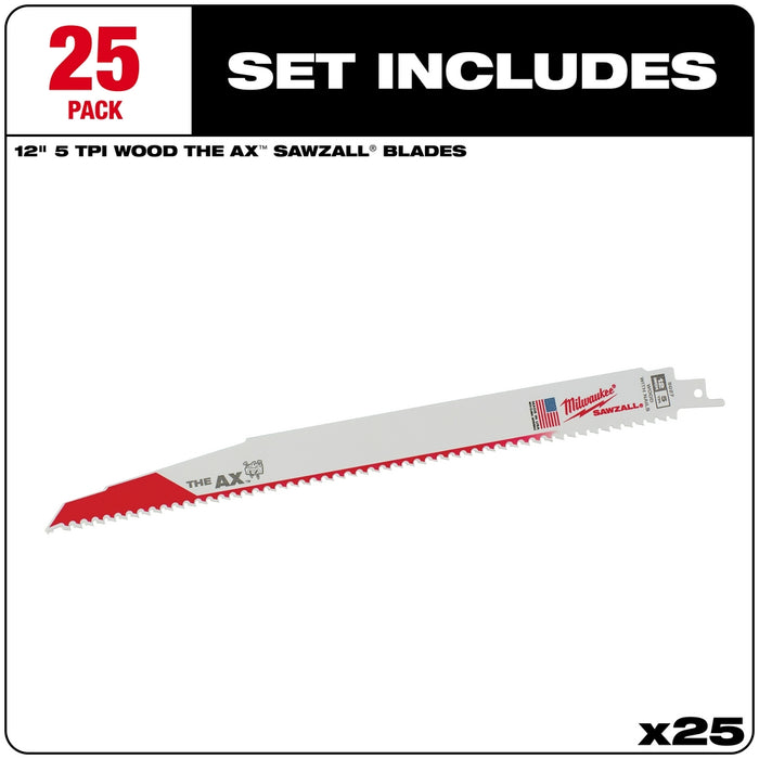 Milwaukee SAWZALL® The AX Nail Embedded Wood Blades