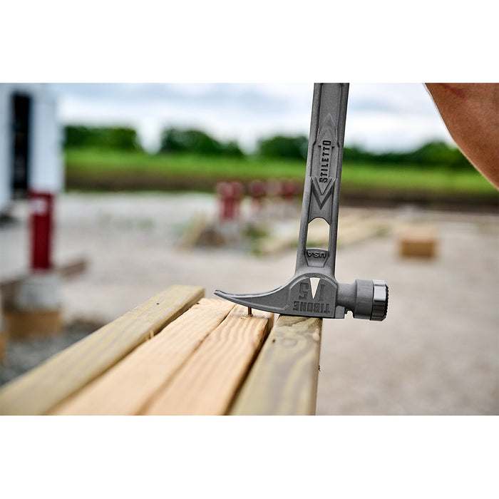 Stiletto® TIBONE™ 15oz Milled/Curved Titanium Framing Hammer