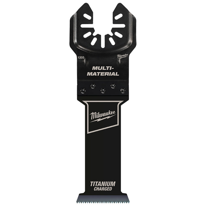 Milwaukee OPEN-LOK™ 1-1/4" TITANIUM CHARGED™ Bi-Metal Multi-Material Multi-Tool Blade