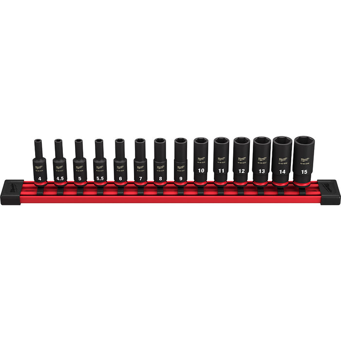 Milwaukee SHOCKWAVE Impact Duty Deep 6-Point Socket Set