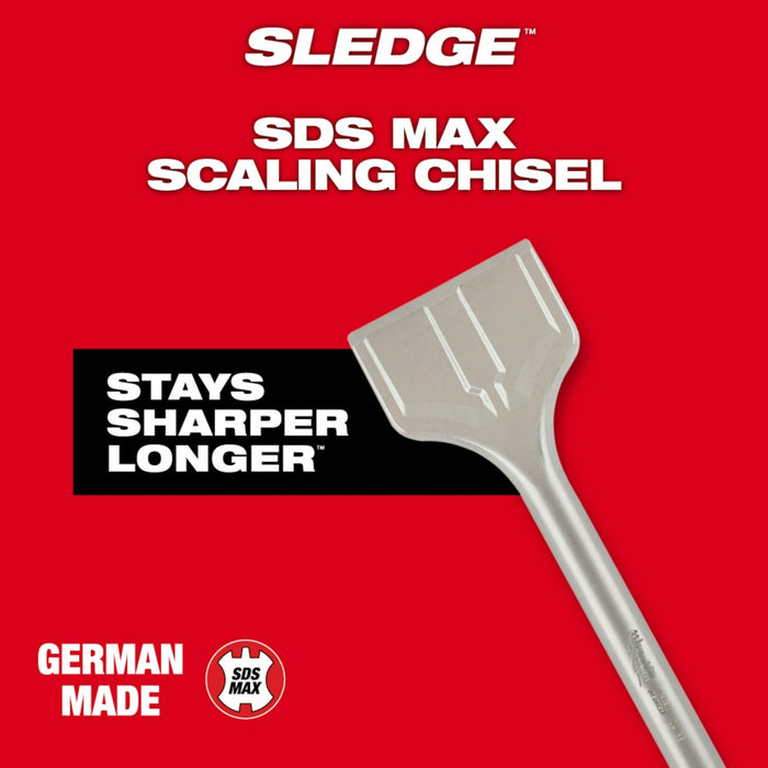 Milwaukee SDS-Max Demolition Scaling Chisel - 3" x 12"