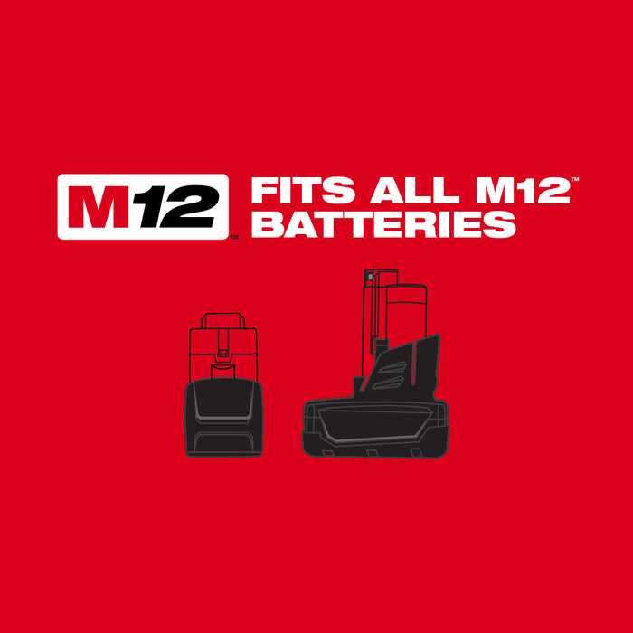 Milwaukee 2558-22 M12 FUEL™ 1/2" Ratchet 2 Battery Kit