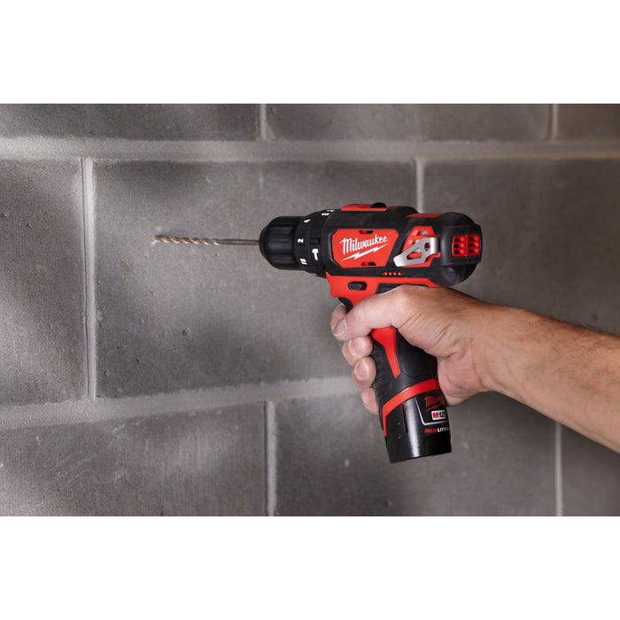 Milwaukee M12 Cordless 3/8" Hammer Drill/Driver Kit