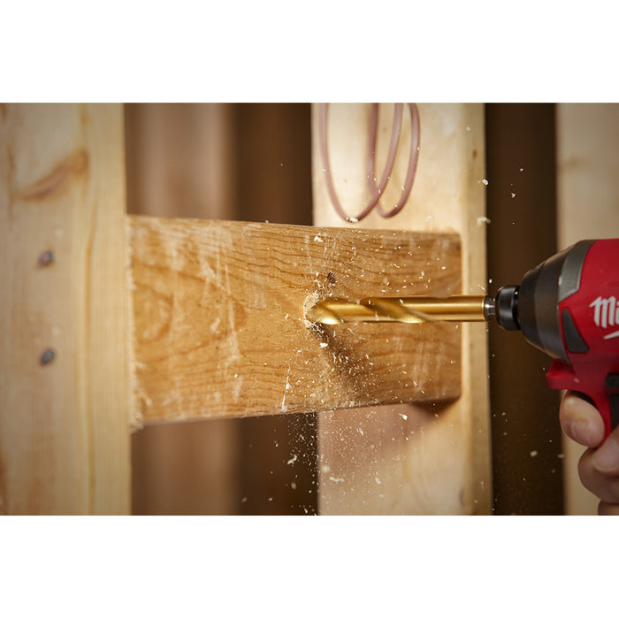 Milwaukee SHOCKWAVE Impact Duty RED HELIX Titanium Drill Bit