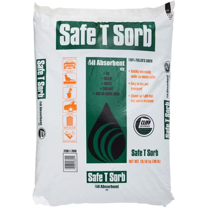 Safe-T-Sorb Premium Oil & Grease Absorbent - 40lbs