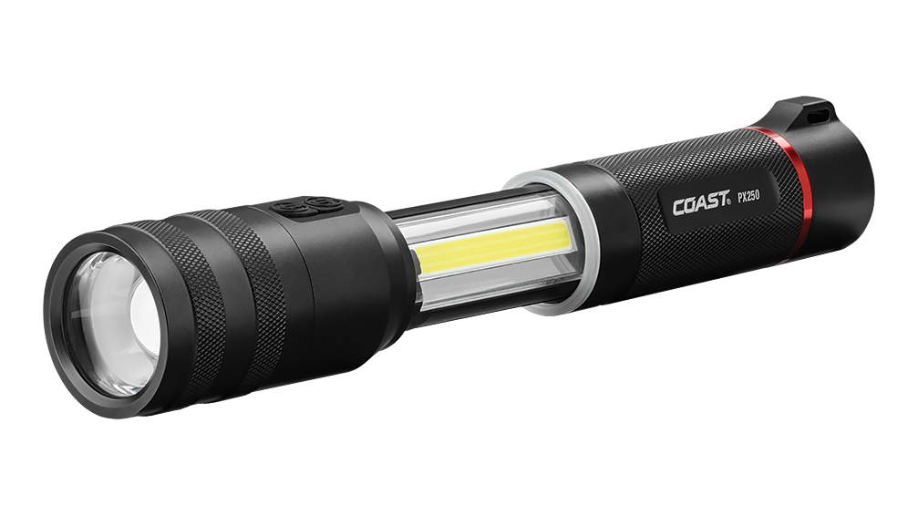 Coast PX250 Dual Color Pure Beam Focusing COB LED Flashlight