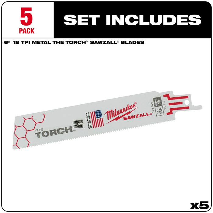 Milwaukee SAWZALL® The TORCH Metal Demolition Blades