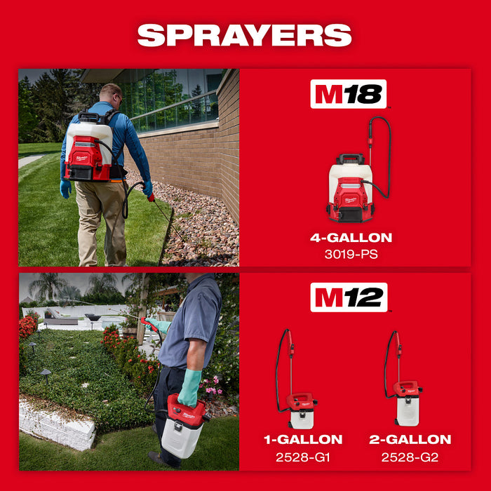 Milwaukee M18 4 gal. Backpack Sprayer Kit w/ SWITCH TANK