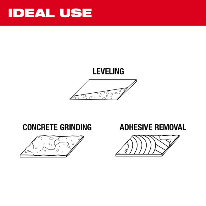 Milwaukee 4" Diamond Cup Wheel Segmented-Turbo